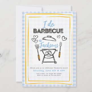 I Do BBQ Wedding or Engagement Party Invite 招待状