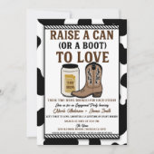 「I Do Brew」カントリー・ウェスタン婚約パーティ 招待状 (正面)