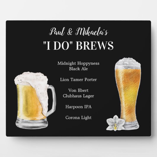 I Do BREWS • オリジナルSignature Drink フォトプラーク (正面)