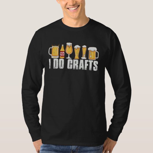 i do crafts beer beer  dad do crafting beer brewer tシャツ (正面)
