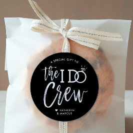 「I Do Crew」| ウェディングパーティーのお礼 ラウンドシール