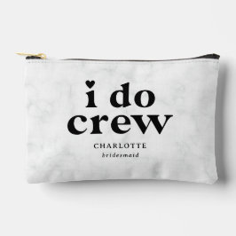 I Do Crew ウェディングパーティーのブライズメイドギフト アクセサリーポーチ