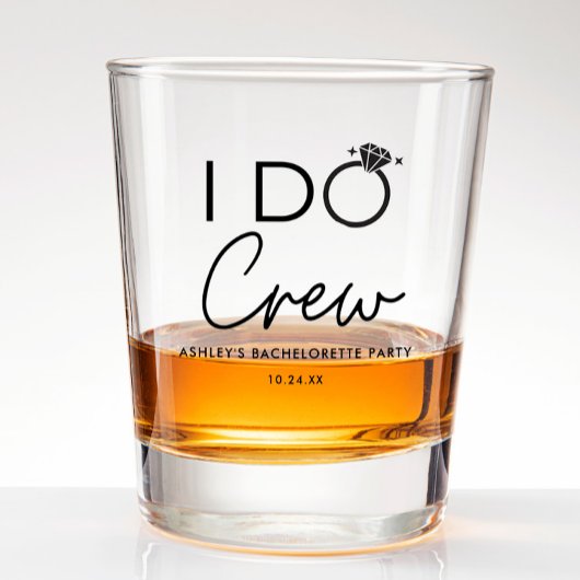 I Do Crew ウェディングパーティー バチェロレッテパーティー ギフト ショットグラス