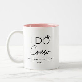 I Do Crew ウェディングパーティー バチェロレッテパーティー ギフト ツートーンマグカップ