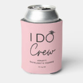 I Do Crew ウェディングパーティー バチェロレッテパーティー ギフト 缶クーラー (缶裏面)
