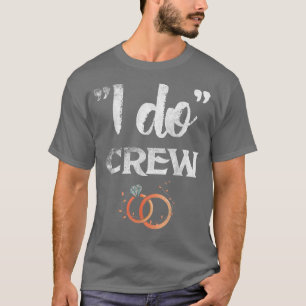 I Do Crew ウェディング バチェラーパーティー 花嫁と花婿 Tシャツ