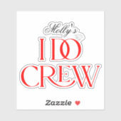 I Do Crew – カスタムウェディングパーティーデザイン シール (シート)