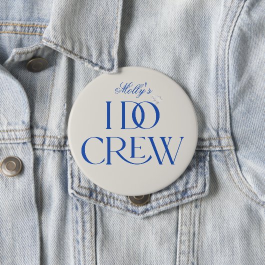 I Do Crew – カスタムウェディングパーティーデザイン 缶バッジ (インサイチュ)
