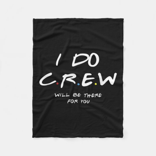 I Do Crew ブライズパーティー 男女 フリースブランケット (正面)