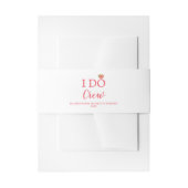 I Do Crew ブライズパーティ 招待状ベリーバンド (正面例)