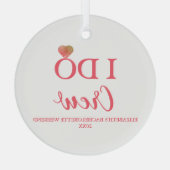 I Do Crew ブライズメイド ガラスオーナメント (裏面)