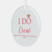 I Do Crew ブライズメイド ガラスオーナメント (正面左)