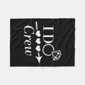I Do Crew ブライズメイド パーティー ウェディング マッチィ フリースブランケット (正面(横))