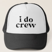 I Do Crew ブライダルシャワー バチェロレッテパーティー ギフト キャップ (正面)