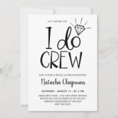 I Do Crew ブライダルシャワー 招待状 (正面)