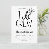 I Do Crew ブライダルシャワー 招待状 (スタンド正面)