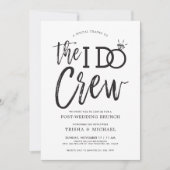 I Do Crew | 結婚式後ランチ 招待状 (正面)