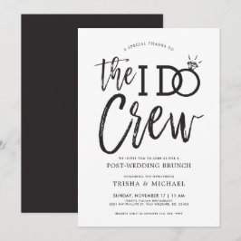 I Do Crew | 結婚式後ランチ 招待状
