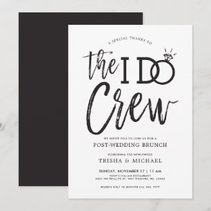 I Do Crew 結婚式後ランチ 招待状