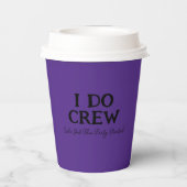 I Do Crew | 花嫁になる 紫 紙コップ (裏面)