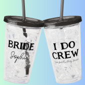 I Do Crew 花嫁の最後の夜 ブライズネーム アクリルタンブラー