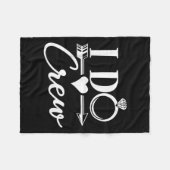 I Do Crew, Bachelorette Party Bridal Party Matchin フリースブランケット (正面(横))