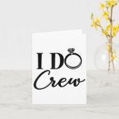 I Do Crew, Bachelorette Party, Matching, Group Bri カード (黄色い花)