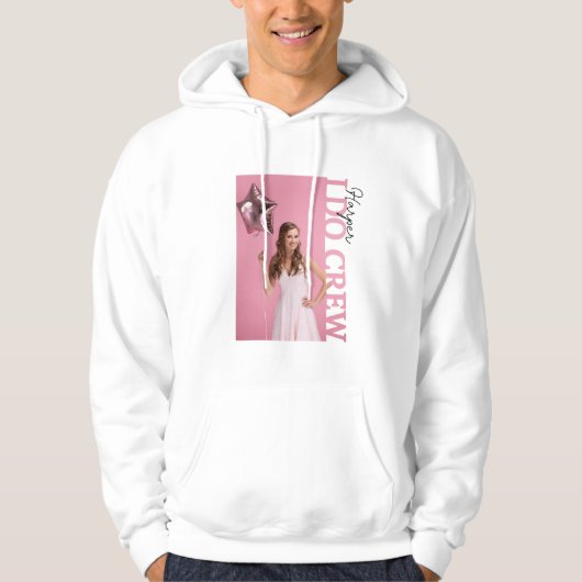I Do Crew Bride Party Photo Hoodie | Personalised パーカ (正面)