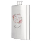 I Do Crew Pinkフローラ赤面ピンク花グリーン フラスク (左)