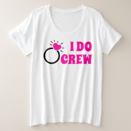 I Do Crew | She Do Crew 花嫁 いい子 プラスサイズTシャツ