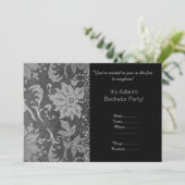 I DO DESIGNSのモダンなバチェラーパーティー招待状 招待状 (スタンド正面)