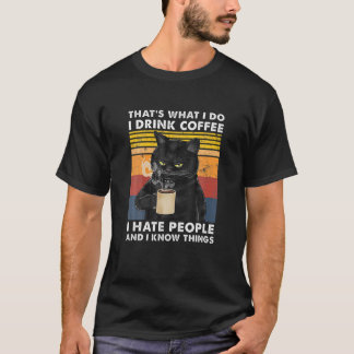 I-Do I-Do-Coffee I-Hate People Blc Tシャツ