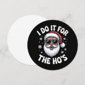 I Do It For The Hos Christmas African American 招待状 (正面/裏面)