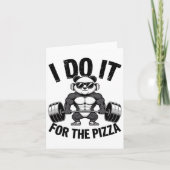 I Do It For The Pizza Barbell Bodybuilders Bodybui カード (正面)