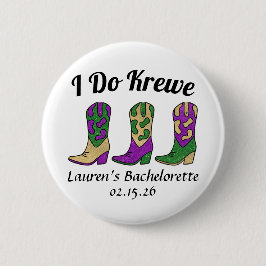I Do Krewe Mardi Gras Bachelorette 缶バッジ