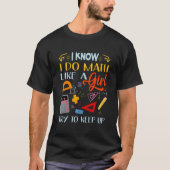 I Do Math Like A Try To Keep Up Steminist Feminism Tシャツ (正面)