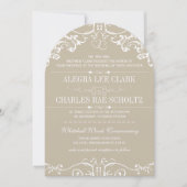 I Do Me TOO モダン ヴィンテージ タイポグラフィ 招待状 (正面)