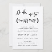 I Do Me Too: Reception Only 招待状 (正面)