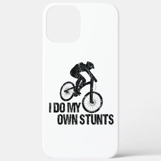I Do My Own Stunts Downhill Biking Funny Case-Mate iPhoneケース (裏面)