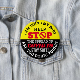 I DO MY Part - COVID 19 缶バッジ