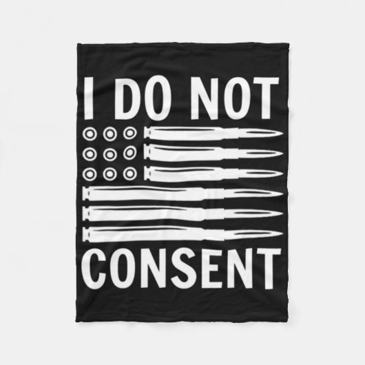 I Do Not Consent Republican Conservative Comply Fr フリースブランケット (正面)