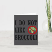 I Do Not Like Broccoli I Hate Broccoli Anti Vegeta カード (正面)