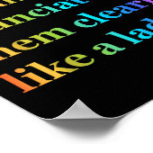 I Do Not Spew Profanities I Enunciate Them Clearly ポスター (角)