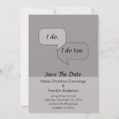 I Do Save The Date Announcement 招待状 (正面)