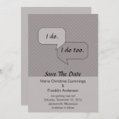 I Do Save The Date Announcement 招待状 (正面/裏面)