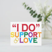 I DO support love (Prop 8) ポストカード (スタンド正面)