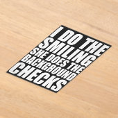 I Do The Smiling She Does The Background Checks アクリル招待状 (レイダウン)