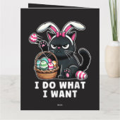 i do what i want Easter Cat カード (裏面)
