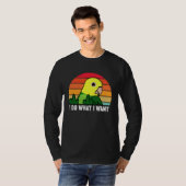 I Do What I Want Parrot I Double Yellow headed Ama Tシャツ (正面フル)