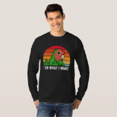I Do What I Want Parrot I Rosy faced Green Lovebir Tシャツ (正面フル)